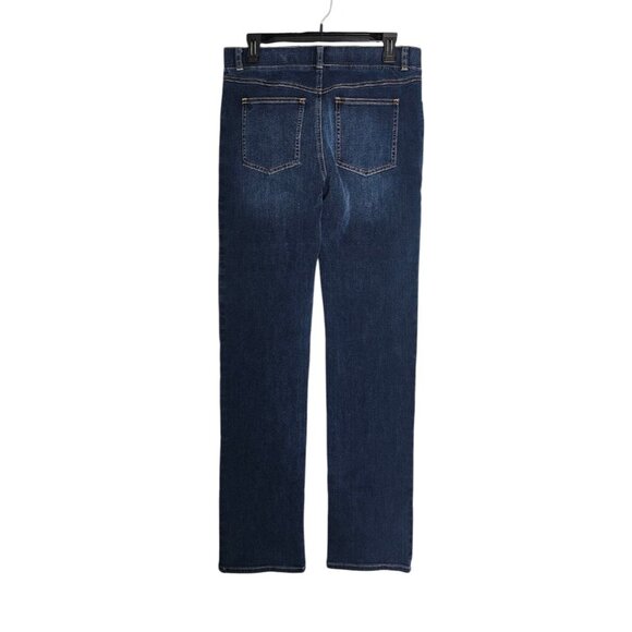 Women's - Betabrand Straight Leg 4-Pocket Yoga Denim Jeans, Size Medium Long - Picture 8 of 10